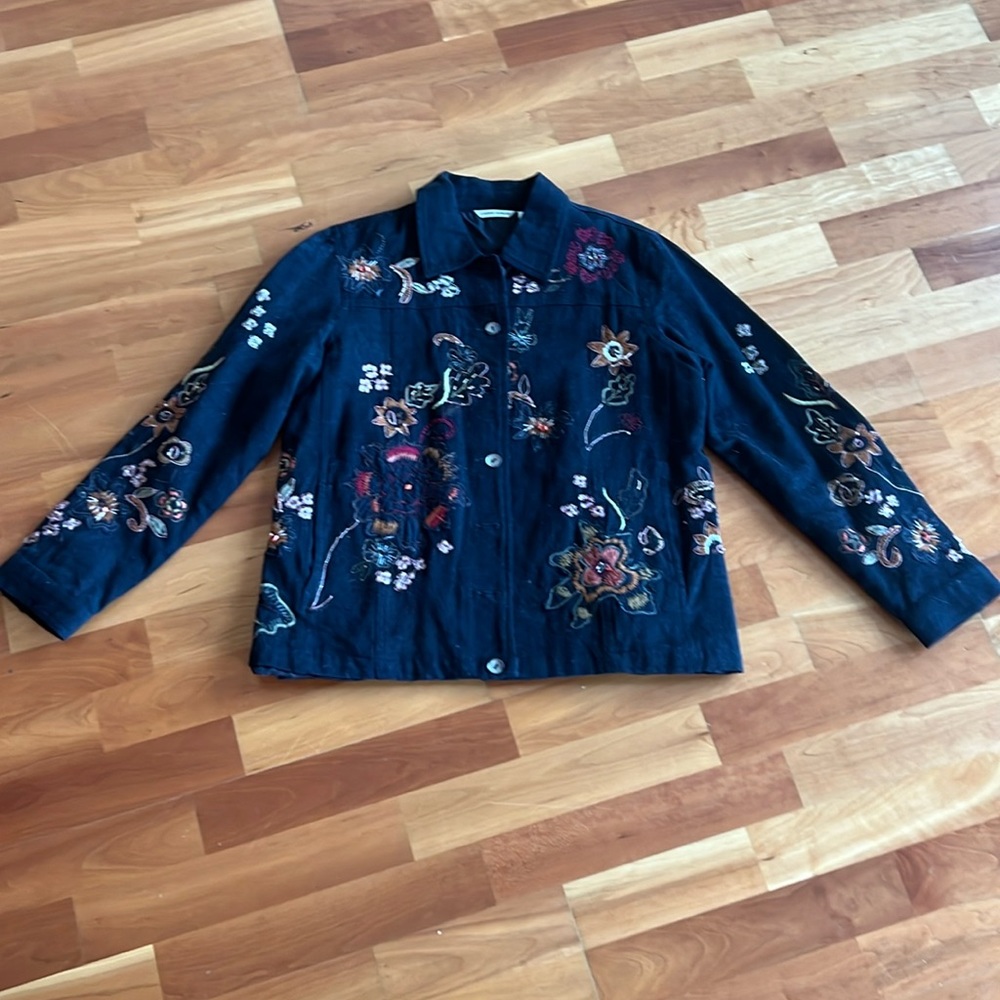 Laura, Ashley embroidered and beaded jacket